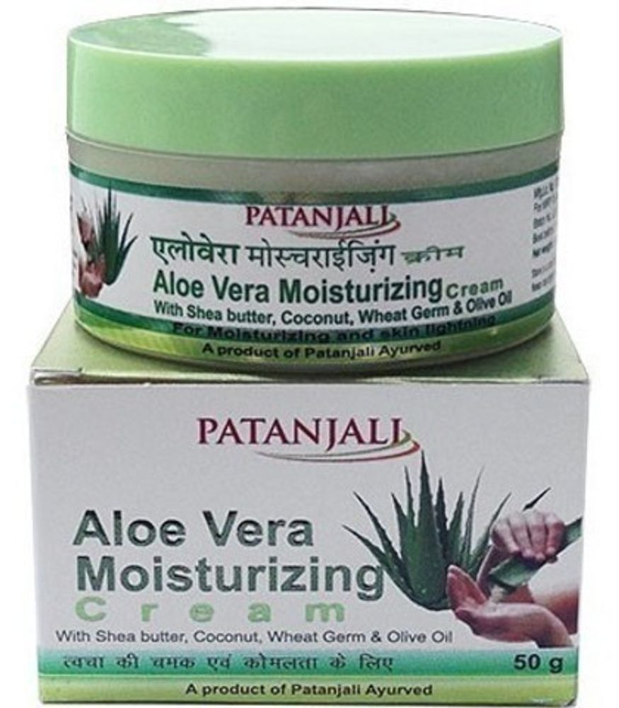 Крем для лица Patanjali Алоэ Вера Увлажняющий Aloe Vera Moisturizing Cream 50 г