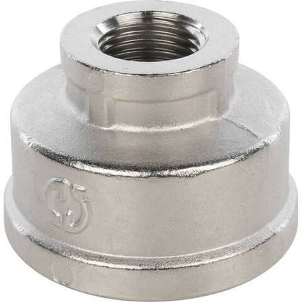 Муфта ВВ переходная никелированная 1"1/2X3/4" STOUT