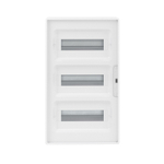 Щиток 36 мод настенный FRAME, белый с прозрачной дверцей, с 4 шинами PEN (2шт на 8 отв. и 2шт на 10отв.)