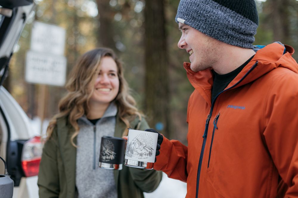Термокружка Klean Kanteen Camp Mug 12oz (355 мл) Mountain White