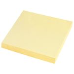 Блок самоклеящийся (стикеры) STAFF STANDARD, ПАСТЕЛЬНЫЙ 76х76 мм, желтый, 100 листов, 116573