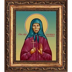 Александра Смольянинова мученица. Икона на холсте.