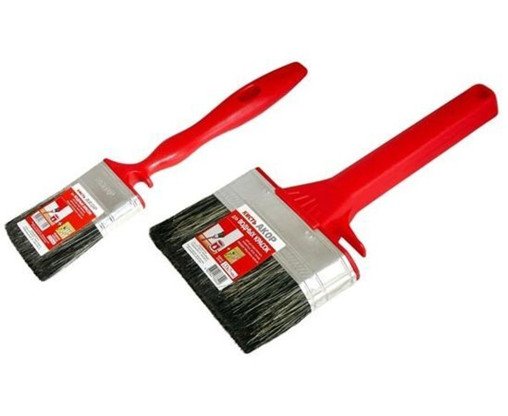 Кисть плоская для водных красок, ширина щетины 50 мм, толщина 15 мм, АКОР Мастер