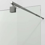 Душевое ограждение WasserKRAFT Rur 30W39GR 90 профиль графит/стекло прозрачное