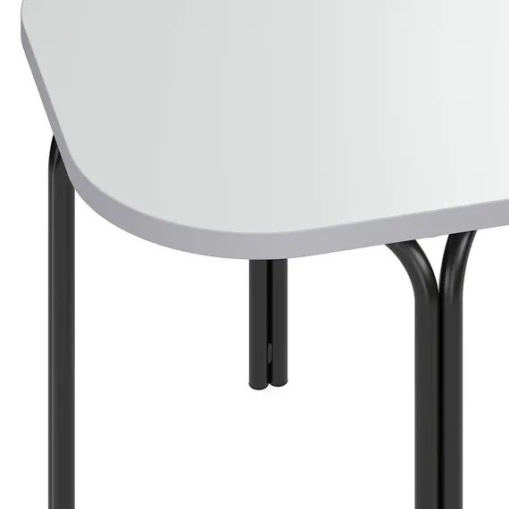 Столик кофейный ror, 50х50 см, черный/серый