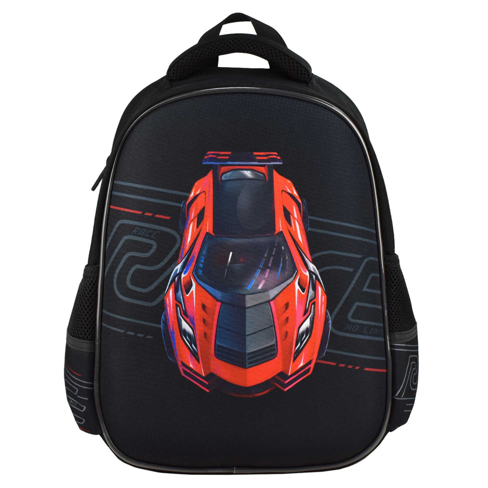 Ранец школьный, Феникс+, 27,5x37,5x14,5 см, полиэстер, ЭВА-панель, сублимационная печать, цветной светоотражающий рант, 1 отделение (-я)