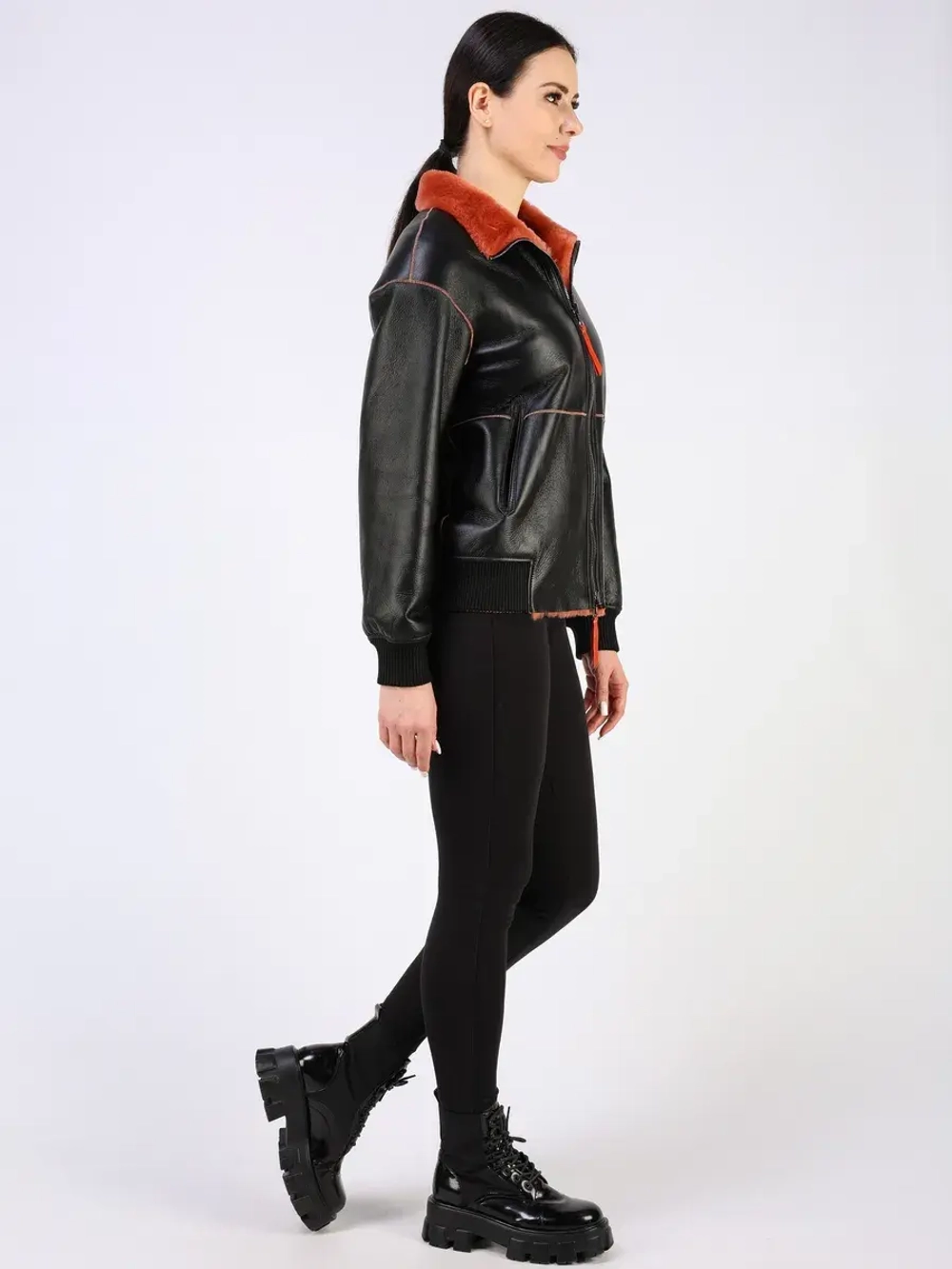 Двусторонняя дубленка зимняя шуба