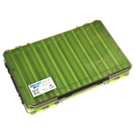 Коробка HitFish HFBOX-3422 рыболовная 18 отделений 340х215х50мм Двухсторонняя для воблеров Зелёная