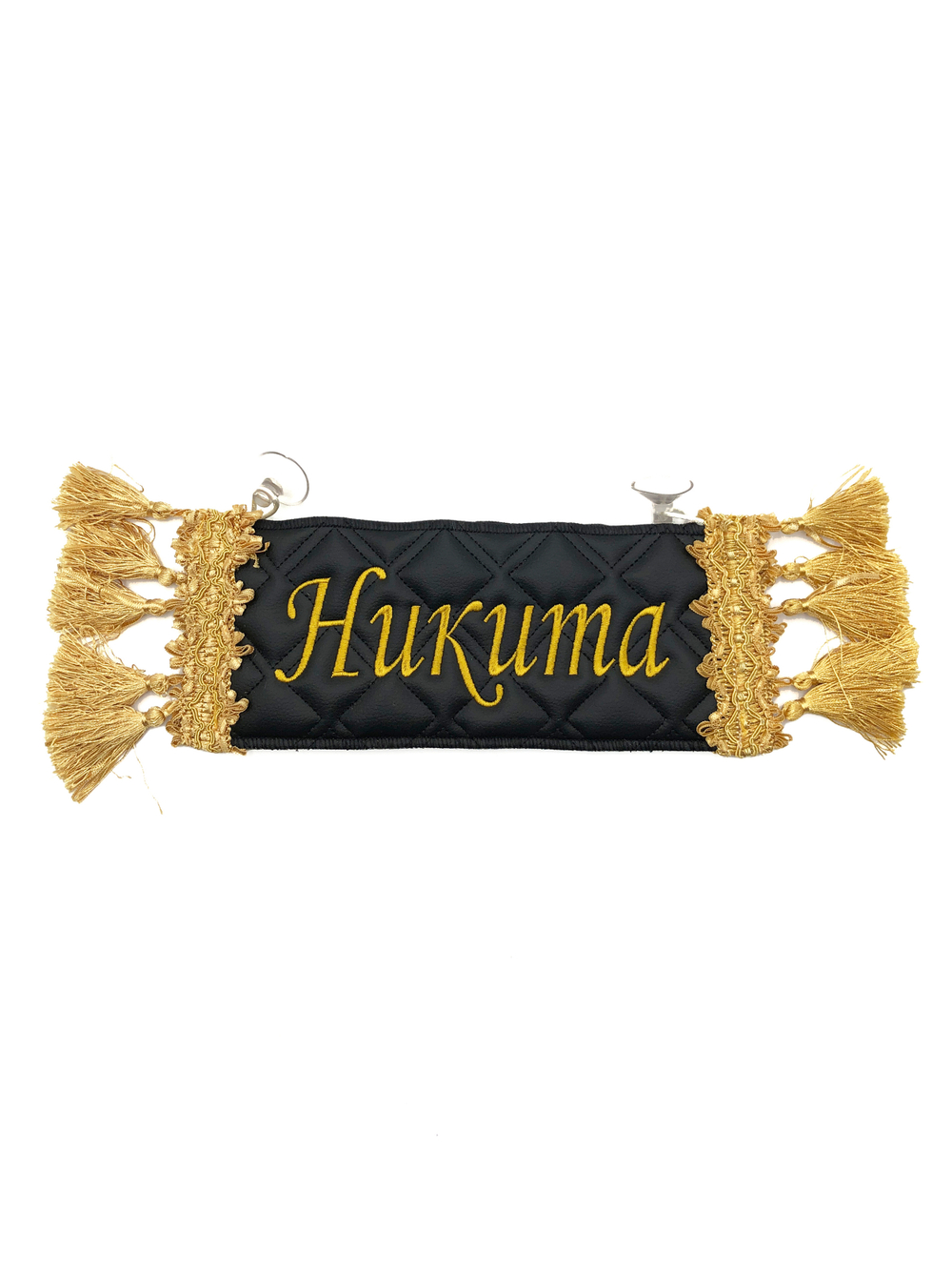 Карман Никита (черный с золотой вышивкой, экокожа)