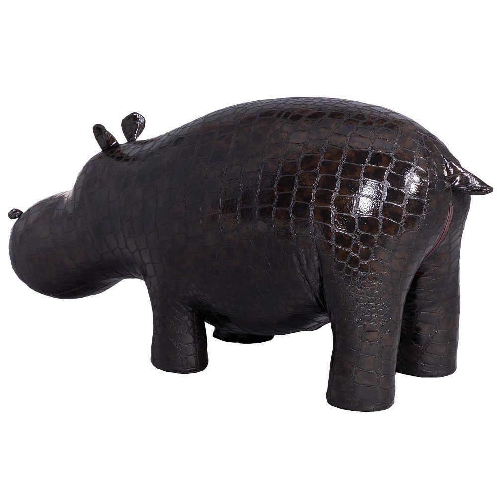 Банкетка Пуф Бегемот малый Темно-коричневый