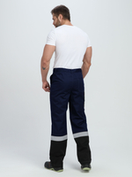 Костюм Виват-1 Премиум CH МВО (тк.Смесовая,240) брюки, т.синий/черный/васильковый