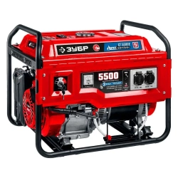 ЗУБР СГ-5500Е генератор гибридный газ бензин