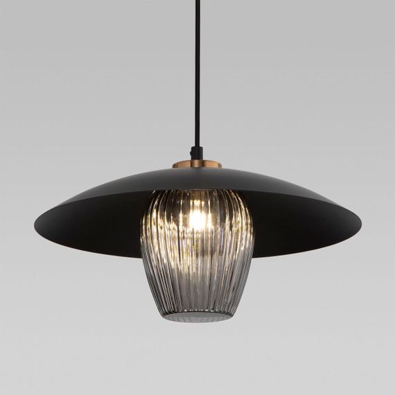 Подвесной светильник Eurosvet Kamari 50259/1 черный/дымчатый