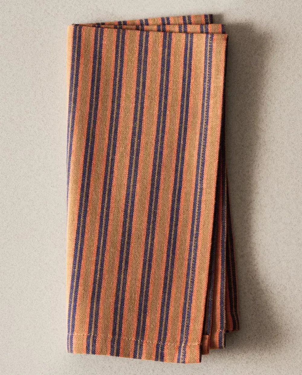 ZARA HOME САЛФЕТКА С ТКАНЫМ УЗОРОМ В ПОЛОСКУ (НАБОР ИЗ 2 ШТ.), СВЕТЛО-КОРИЧНЕВЫЙ