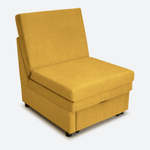 Кресло-кровать "Экономик" 70 см, велюр Dream Yellow