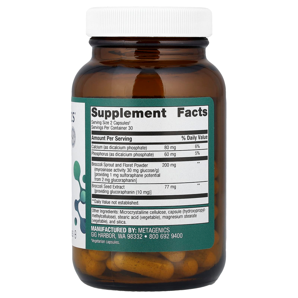 Metagenics, SulforaClear®, 60 капсул