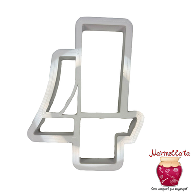 Вырубка пластиковая "Цифра 4" New (10 см)