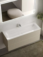 Тумба подвесная SANCOS Snob R 1195х445х500, c двумя ящиками оснащенными доводчиками, Beige Soft, арт.SNR120CE