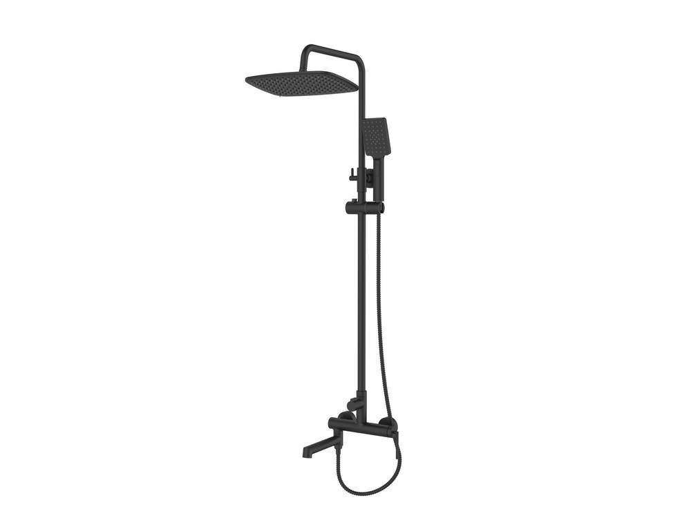 Душевая стойка BelBagno Acqua ACQUA-VSCM-NERO 1 режим, черный матовый