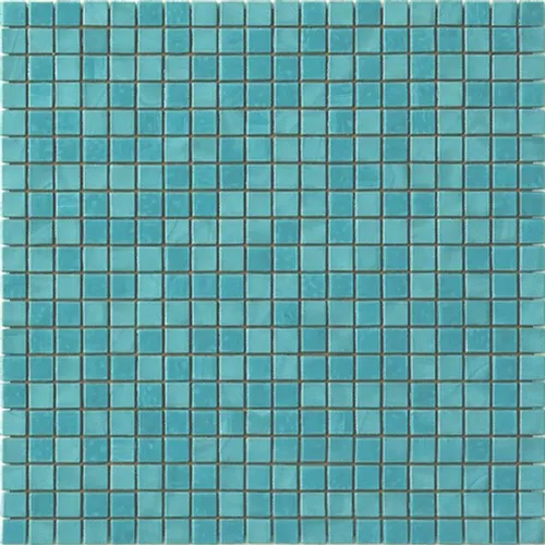 Мозаичная плитка из стекла Rose 15 AJ 65 голубой аквамарин
