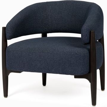 Кресло Mellosa синяя ткань