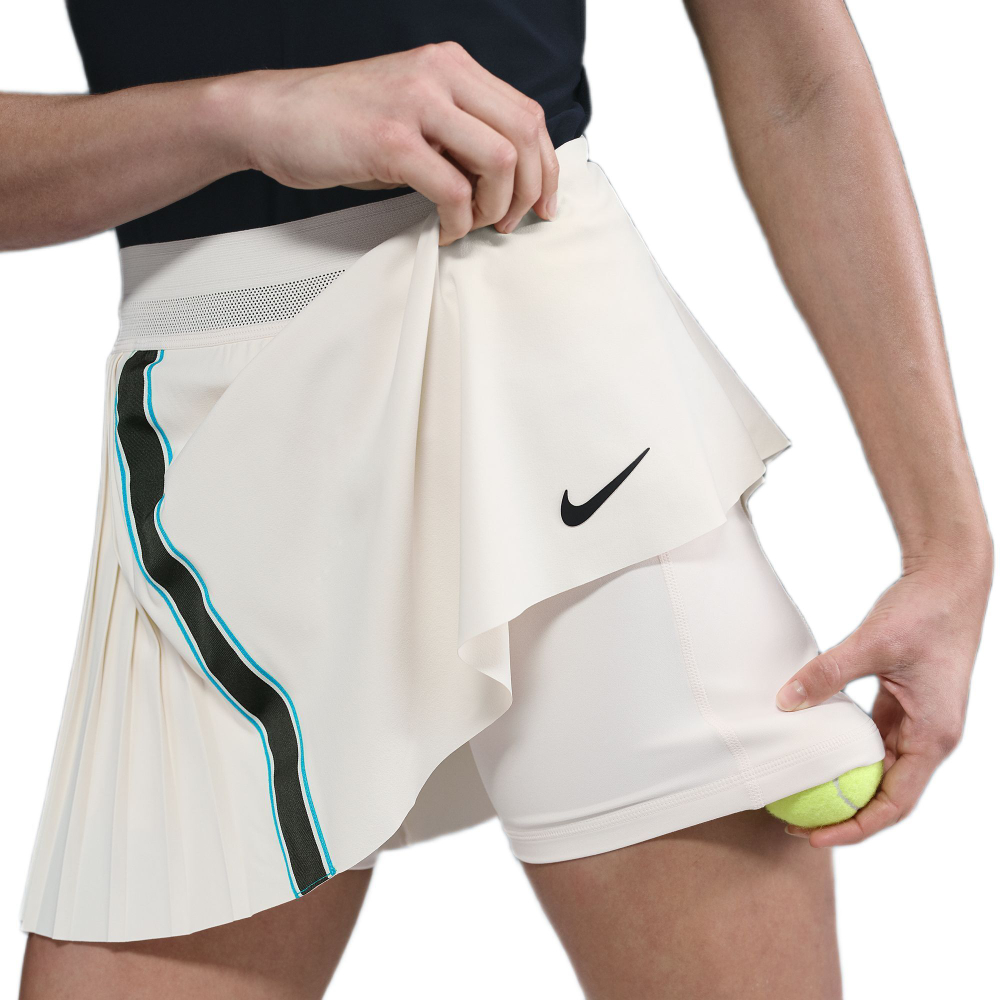 Теннисная юбка Nike Court RG Dri-FIT Slam Tennis - pale ivory/pale ivory/black