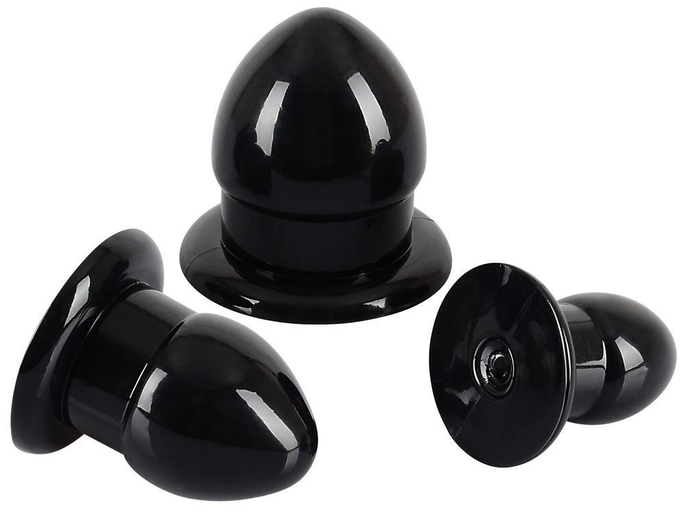Набор растягивающих анальный вход пробок Anal Stretching Plug Kit (Цвет: черный)
