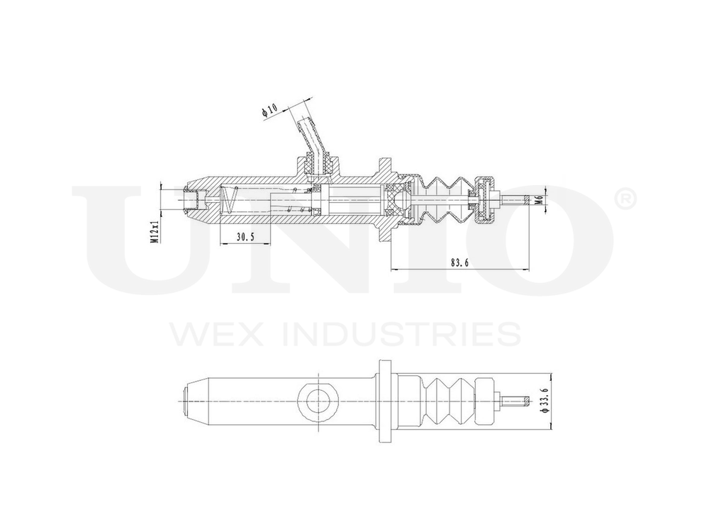 Цилиндр сцепления главный UNIO BRC-10003