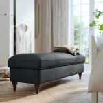 Пуф с местом для хранения - IKEA ESSEBODA/ЕССЕБОДА ИКЕА, 44х50х145 см, черный