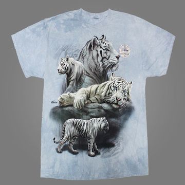 Футболка Тигры ( голубая варёнка )
