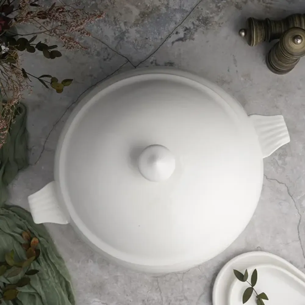 Супница 7 л d 25,5 см h25 см белая фарфор P.L. Proff Cuisine [1]