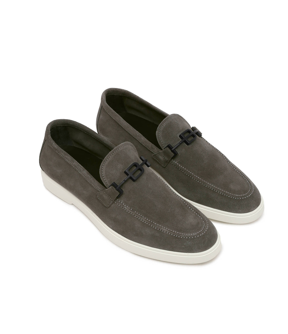 Кожаные мокасины Baldinini - серый(U4E121P1CROS)