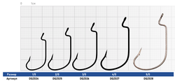 Крючок Dunaev Offset Worm 603 # 4/0 (упак. 5 шт)