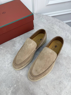 Лоферы Loro Piana Summer Walk со вставками кожи крокодила