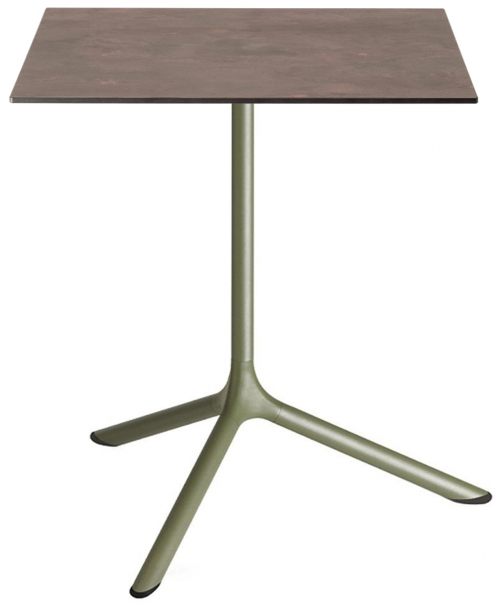 Стол ламинированный обеденный Scab Design Tripe Maxi, оливковый, кортен