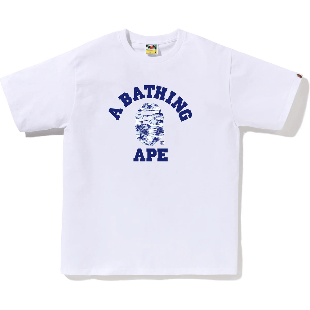 A Bathing Ape Bathing Ape Logo Printed Футболка белый синий