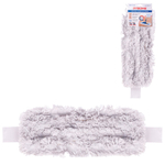 Насадка МОП плоская для швабры/держателя 40 см, уши/карманы (ТИП У/К), хлопок, LAIMA