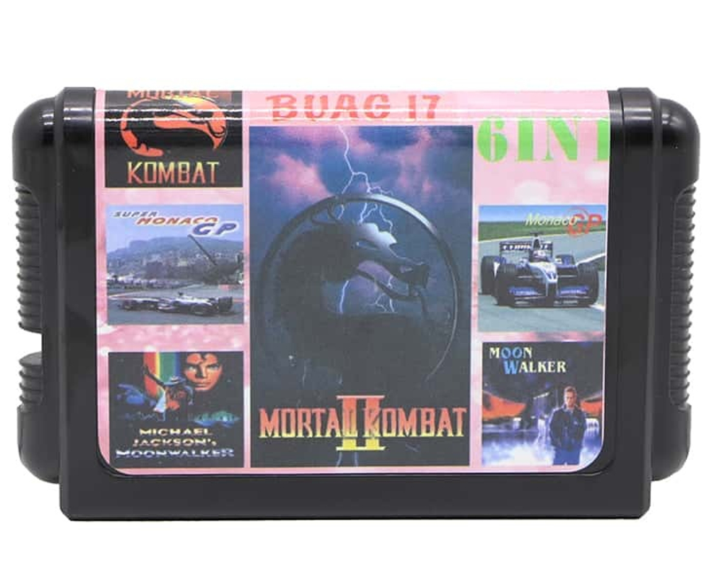 Картридж для SEGA BUAG 17 6 в 1