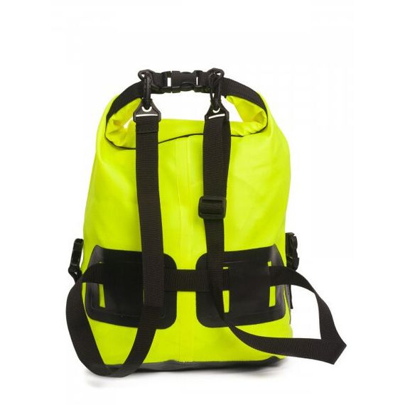 Гермосумка через плечо Sargan Пляжка с доп.карманом 10 л желтая флуор