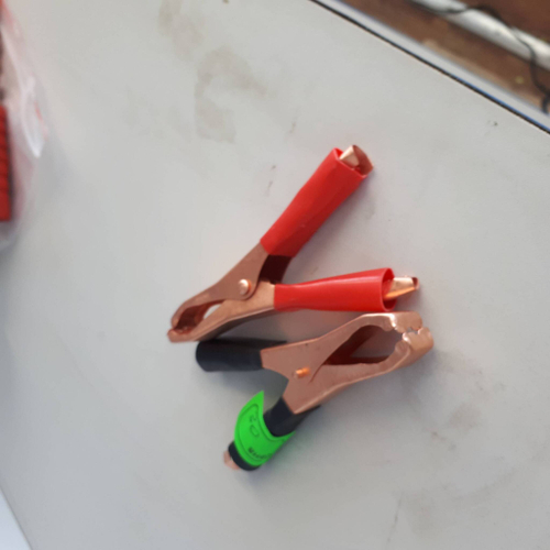 НЕТ (ДУБЛЬ) Зажимы аккумуляторные (крокодилы) МАЛ (2 шт / комплект)