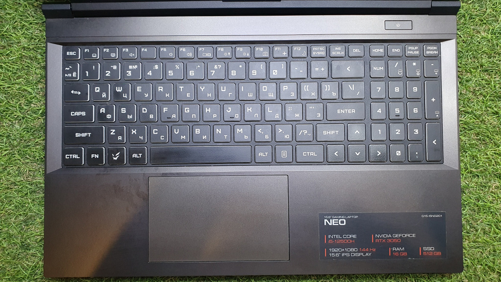 Ноутбук ARDOR i5-12/16Gb/RTX 3050 4Gb/FHD/GAMING NEO G15-I5ND201/Windows 10