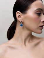 Серьги "Royal Love" Silver c лазуритом