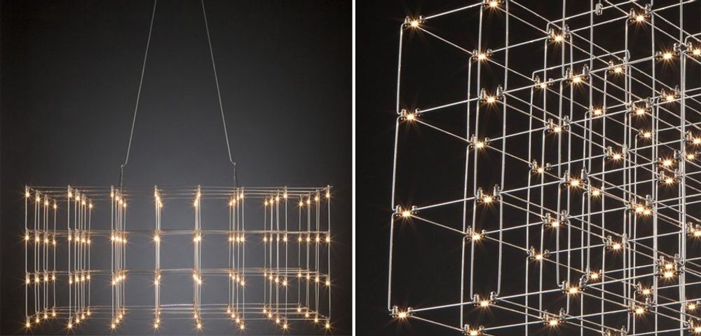 Подвесная Люстра Quasar Cosmos Square Led Pendant Light 80/80/80 By Imperiumloft