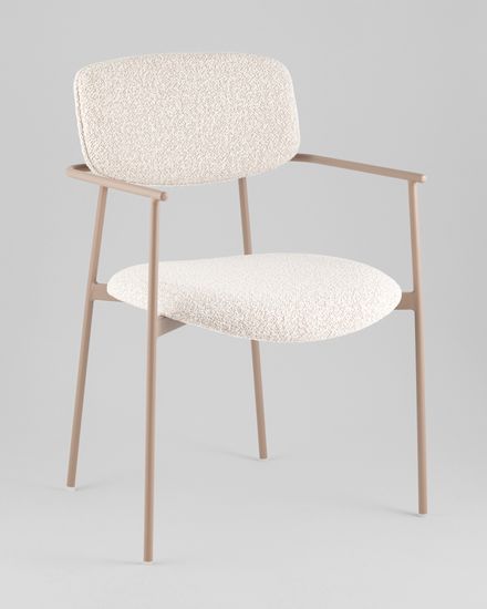 Стул Doe светло-бежевый бежевые ножки