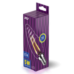 Лампа светодиодная FILAMENT свеча витая TC37 5W E14 2700K DECO Premium теплый свет