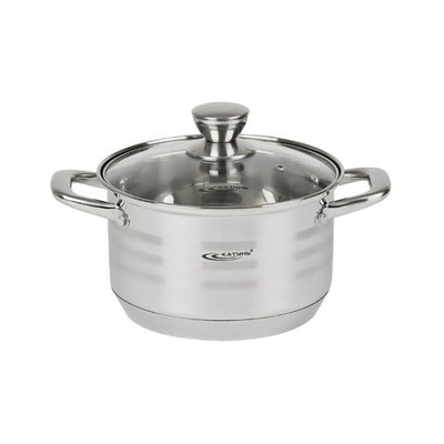 Кастрюля нерж, 1.8 л, с крыш, Катунь, Элис, КТ16-D-16