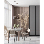 Стол обеденный Varden раскладной 160-220х90 см керамика серый