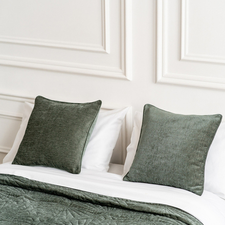 Покрывало на кровать ГОЛДД (арт. BL02-400-04) - зеленое /ЛЮКС/