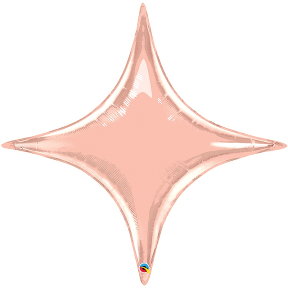 Шар фольгированный Звезда 51 см (Розовое Золото)
