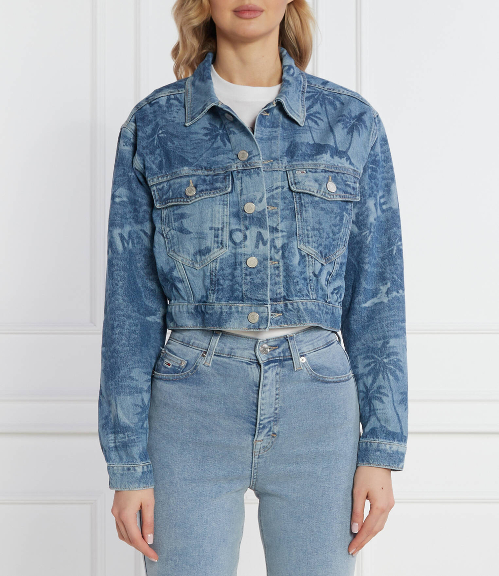 Джинсовая куртка Tommy Jeans - голубой(DW0DW17664)